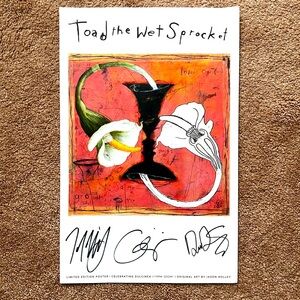 SIGNED toad the wet sprocket poster